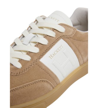 Hackett London Harper Heritage beige trningsskor i lder