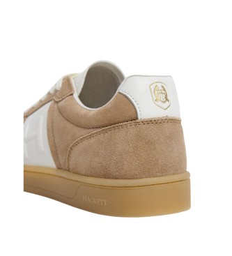 Hackett London Harper Heritage beige trningsskor i lder