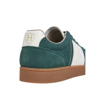 Hackett London Harper League Leren Sneakers groen