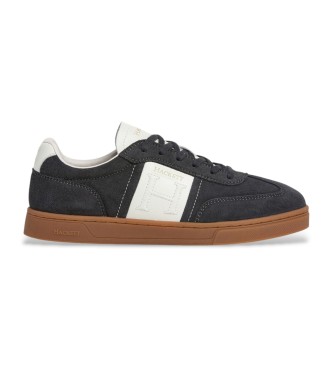Hackett London Harper League Leren Sneakers zwart