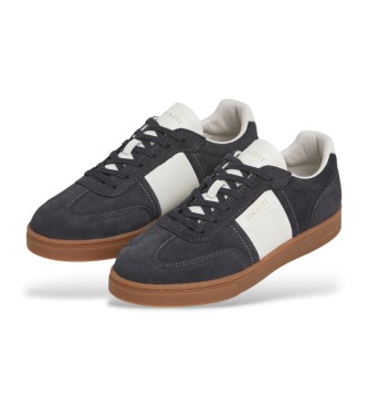 Hackett London Harper League Leren Sneakers zwart