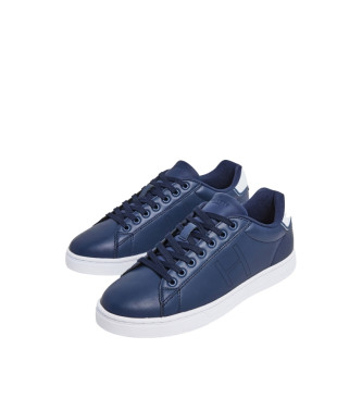 Hackett London Harper One - Baskets en cuir bleu marine