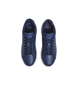 Hackett London Harper One - Baskets en cuir bleu marine