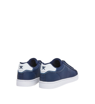 Hackett London Harper One - Baskets en cuir bleu marine