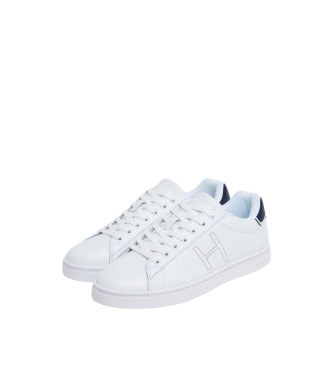 Hackett London Harper One - Baskets en cuir blanc