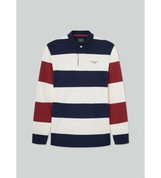 Hackett London Polo majica Rugby Heritage 1983 bela, mornarska