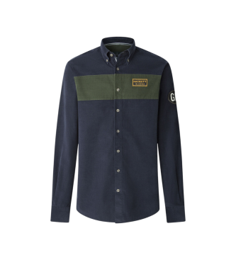 Hackett London Heritage Babycord navy Hemd