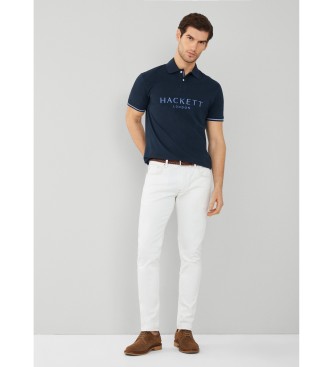 Hackett London Heritage Classic navy polo shirt