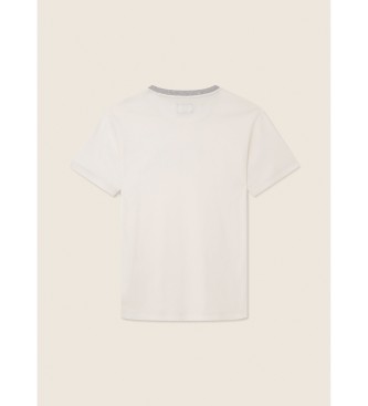 Hackett Camiseta Logo Estampado Blanco