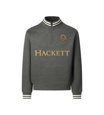 Hackett London Heritage Crest Sweater grijs