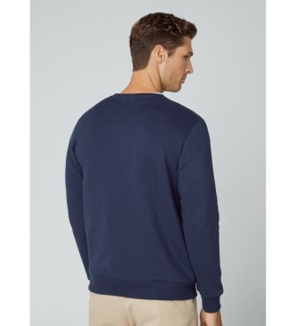 Hackett London Sweatshirt bsica Heritage azul-marinho