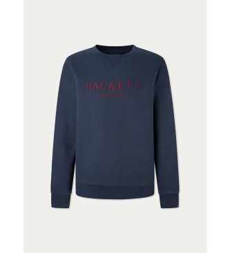 Hackett London Bluza Heritage z okrągłym dekoltem w kolorze granatowym