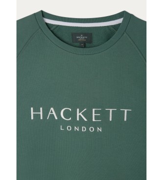 Hackett London Jersey Heritage Crew verde