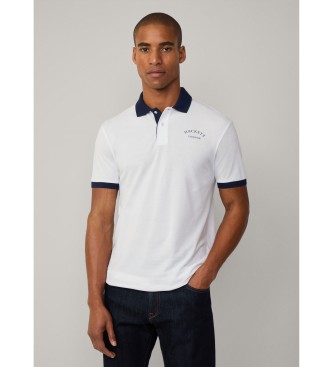 Hackett London Koszulka polo Heritage Ess biała