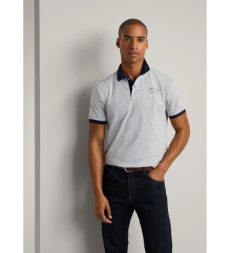 Hackett London Heritage Ess grey polo shirt