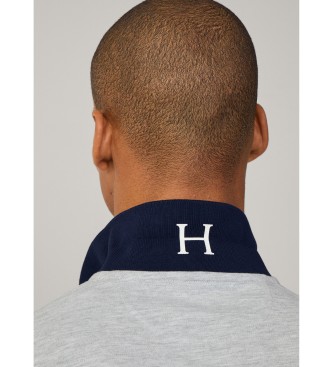 Hackett London Heritage Ess Poloshirt grau