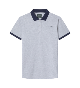 Hackett London Heritage Ess grijs poloshirt