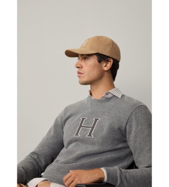 Hackett London Heritage H Crew Sweatshirt gris