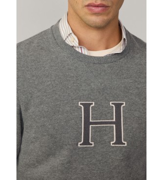 Hackett London Heritage H Crew Sweatshirt gris