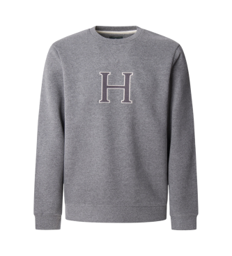 Hackett London Heritage H Crew Sweatshirt gris