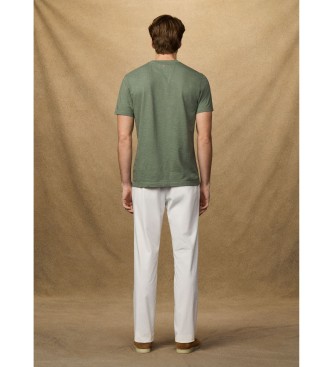 Hackett London T-shirt verde Heritage Text