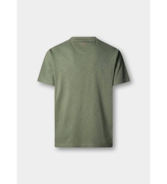 Hackett London T-shirt verde Heritage Text