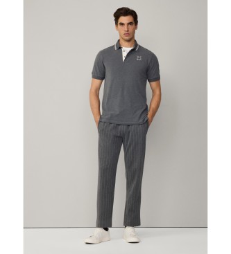 Hackett London Heritage H grå polo shirt