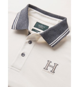 Hackett London Heritage Poloshirt in klassischer Passform weiß