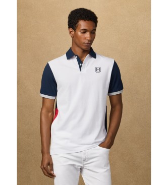 Hackett London Heritage H Quad polo shirt hvid
