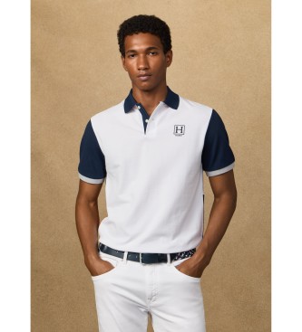 Hackett London Heritage H Quad polo shirt hvid