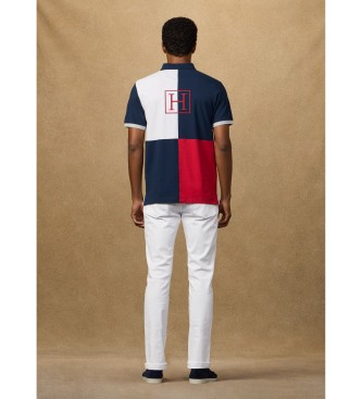 Hackett London Heritage H Quad polo shirt hvid