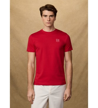 Hackett London T-shirt com log�tipo pequeno vermelho