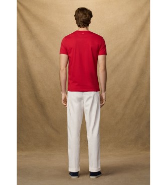 Hackett London T-shirt com log�tipo pequeno vermelho