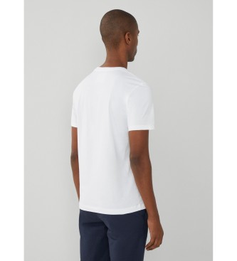 Hackett London T-shirt Heritage H biały