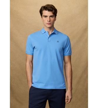 Hackett London Heritage Tipped Polo shirt blue