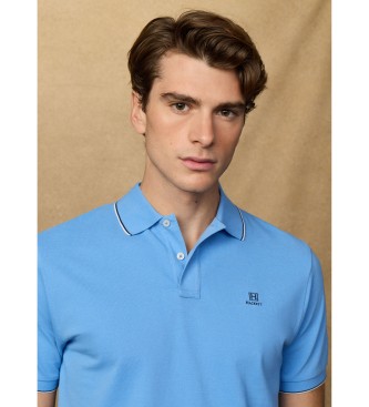 Hackett London Heritage Tipped Polo shirt blue