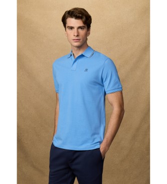 Hackett London Heritage Tipped Polo shirt blue