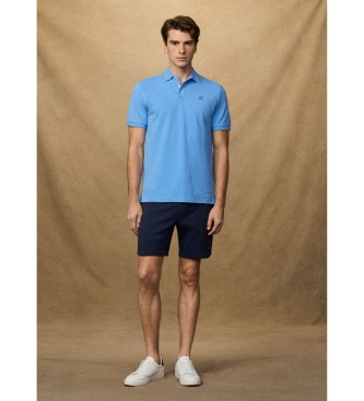 Hackett London Heritage Tipped Polo shirt blue