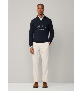 Hackett London Jersey Heritage marino