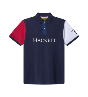 Hackett London Heritage marinbl polotrja med klassisk passform