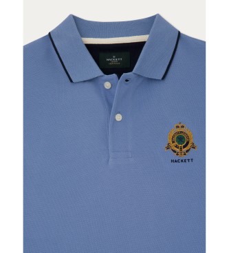 Hackett London Erfgoed Polo Logo blauw