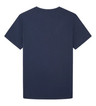 Hackett London T-shirt com logtipo Heritage azul-marinho