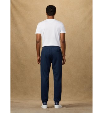 Hackett London Granatowe spodnie Heritage LRC Jogger