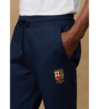 Hackett London Granatowe spodnie Heritage LRC Jogger