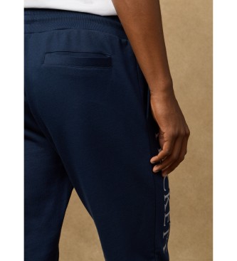 Hackett London Granatowe spodnie Heritage LRC Jogger