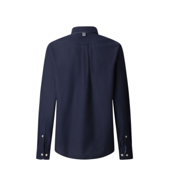 Hackett London Camicia Heritage Oxford blu navy