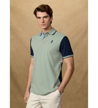 Hackett London Heritage H Quad gr�nes Poloshirt