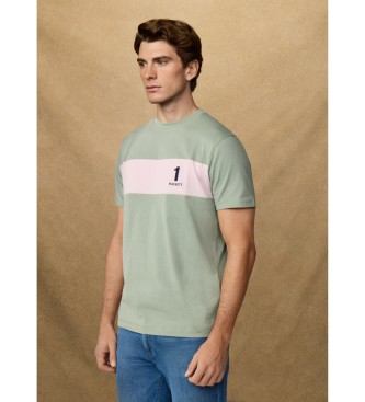 Hackett London T-shirt verde Heritage NBR