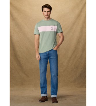 Hackett London T-shirt verde Heritage NBR
