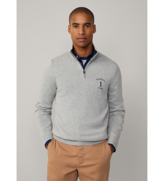 Hackett London Jersey Heritage gris